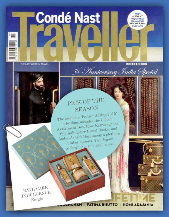 OUR FESTIVE GIFT BOX FEATURED IN CONDE’ NAST TRAVELLER