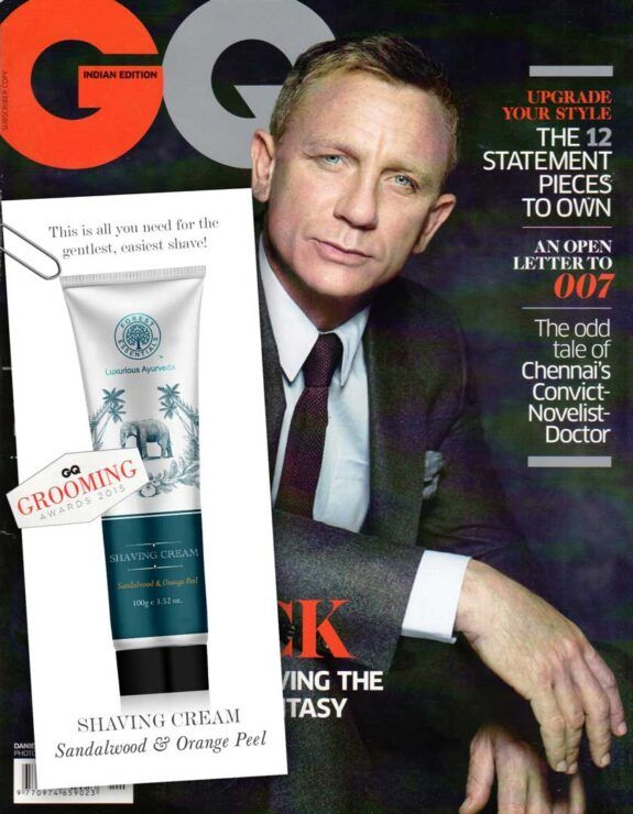SHAVING CREAM SANDALWOOD & ORANGE PEEL FEATURED IN GQ