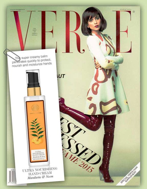 HAND CREAM MANDARIN & NEEM FEATURED IN VERVE