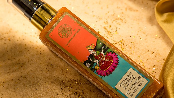 Ayurvedic body oil for glowing skin 