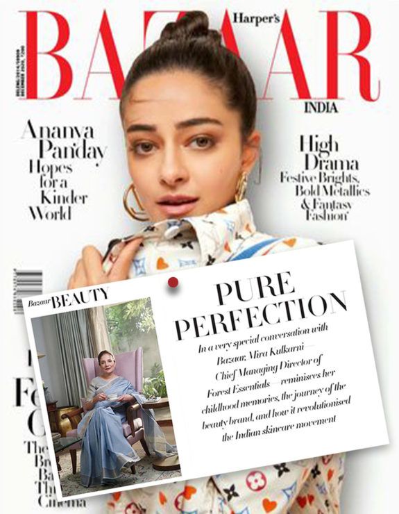 The evolution of Forest Essentials in Harper’s Bazaar December issue