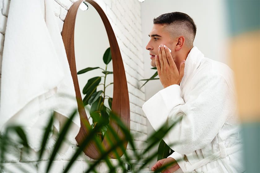 9. Men washing Face