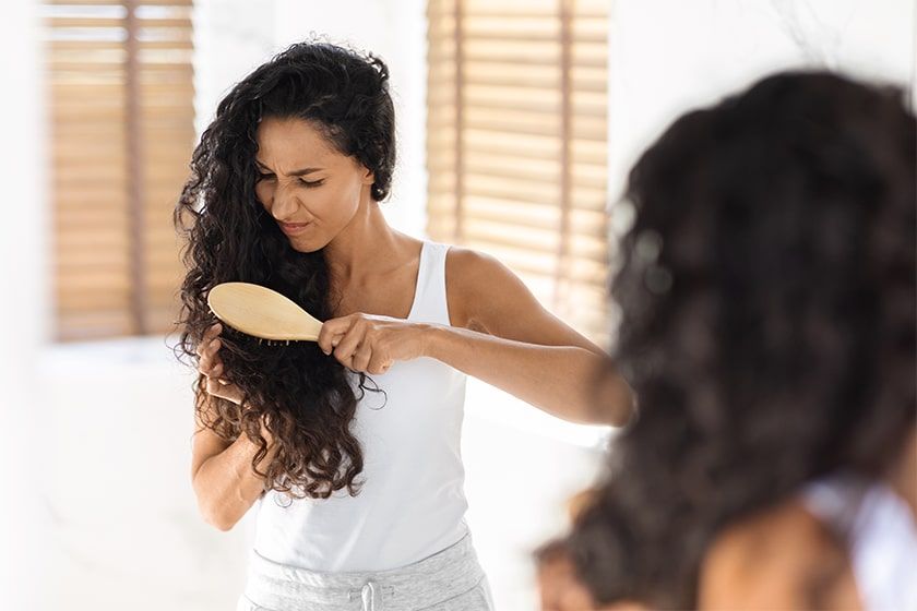 split ends combing