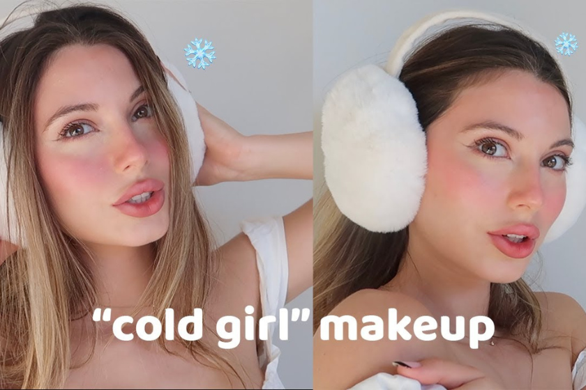 makeup trend - cold girl makeup