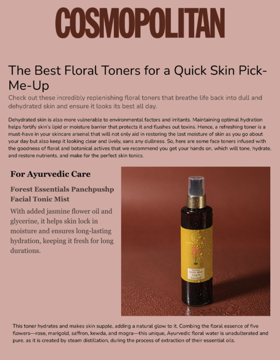 Cosmopolitan: The Best Floral Toners