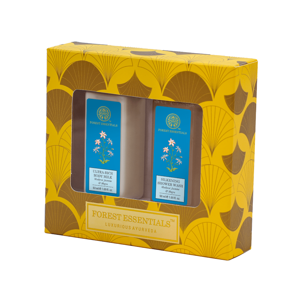 Madurai Jasmine And Mogra Bath And Body Care Duo Gift Box Forest