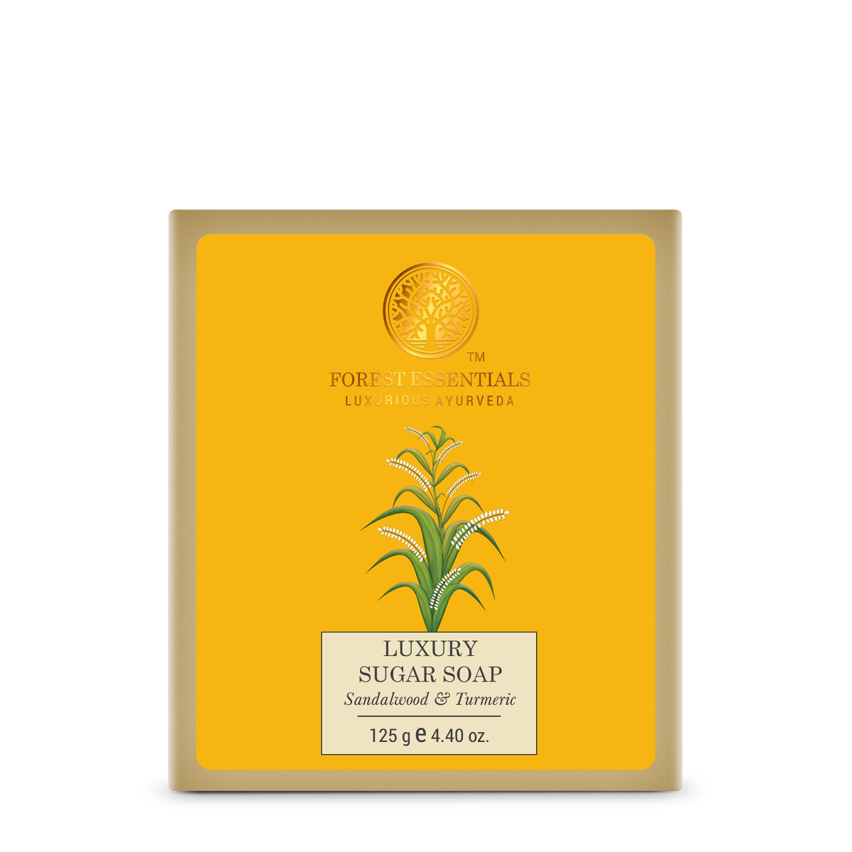 Luxury Sugar Soap Sandalwood and Turmeric | Forest Essentials