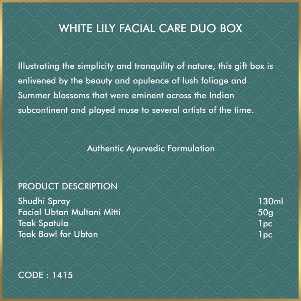 White Lily Facial Care Duo Box