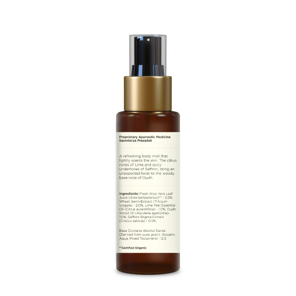 Body Mist Lime Saffron & Oudh