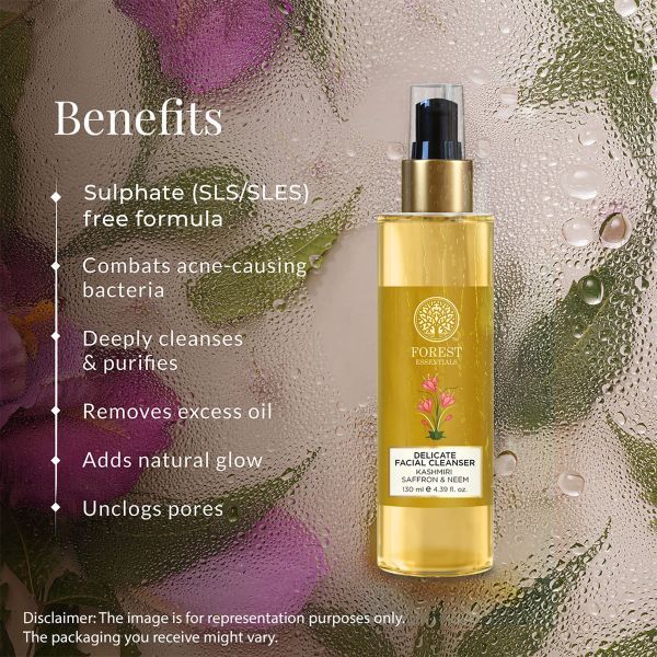 Travel Size Delicate Facial Cleanser Kashmiri Saffron & Neem