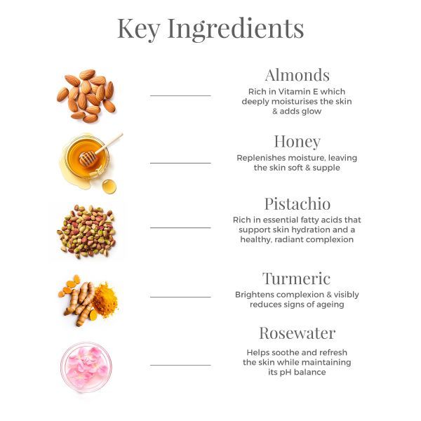 Facial Cleanser Almond, Pistachio & Honey