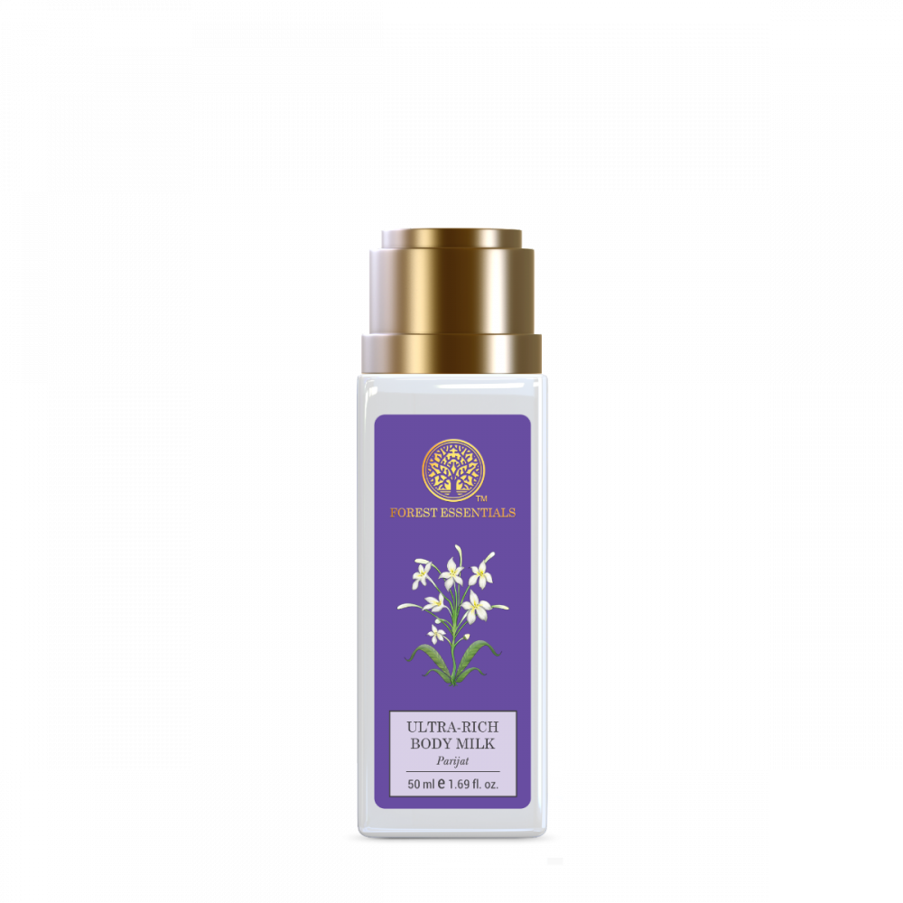 Travel Size Ultra-Rich Body Milk Parijat (50ml) | Forest Essentials