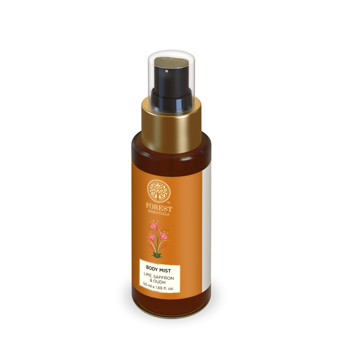 Body Mist Lime, Saffron & Oudh (50ml) | Forest Essentials