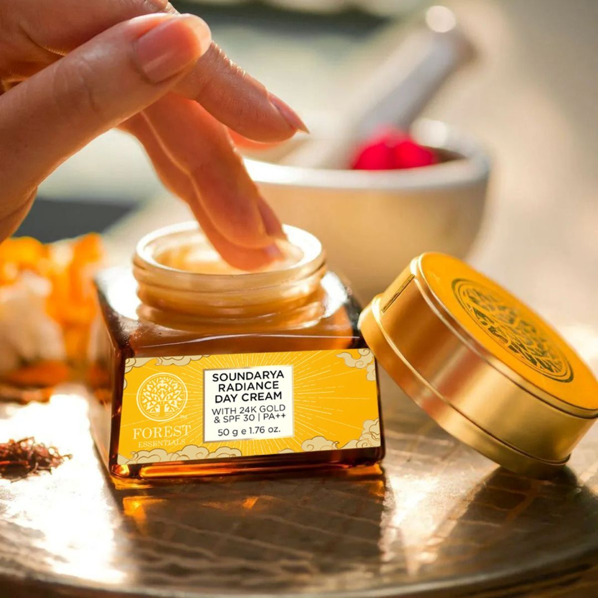 Soundarya Day Cream 24K Gold, SPF 30|PA++ | 50g | Forest Essentials