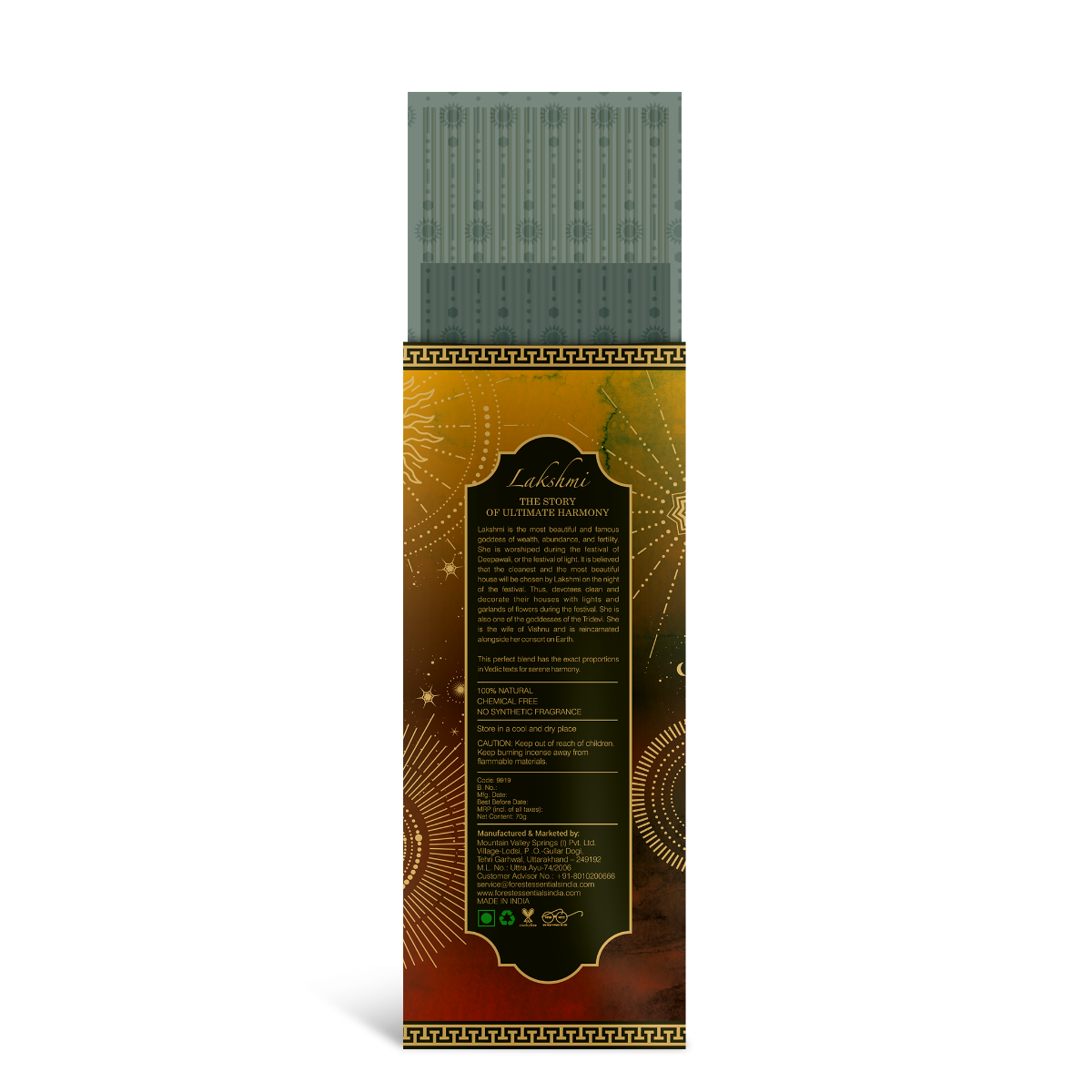 Lakshmi Incense Sticks 70g Natural Incense Sticks (Agarbatti