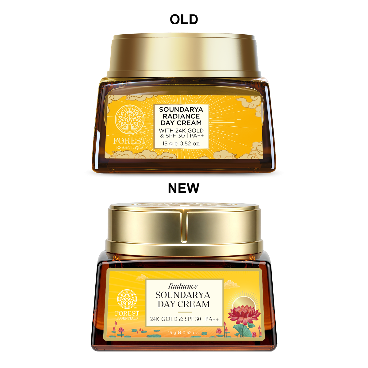 Soundarya Day Cream 24K Gold, SPF 30|PA++ | 15g | Forest Essentials