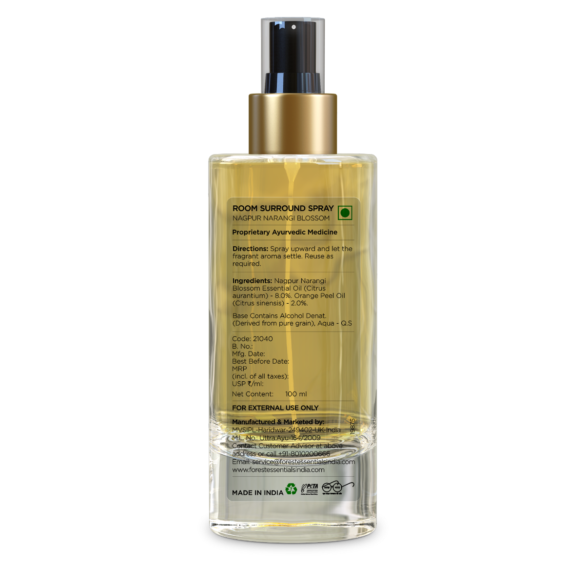 Room Surround Spray Narangi Blossom | Room Freshener | Forest
