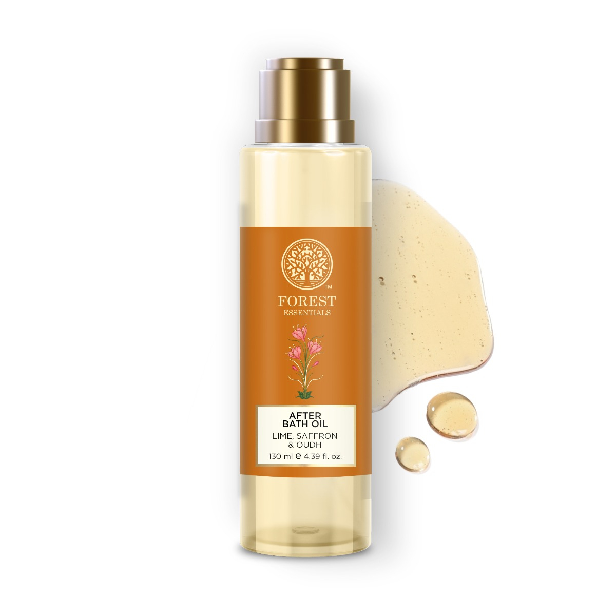 After Bath Oil Lime Saffron & Oudh (130ml) – Forest Essentials