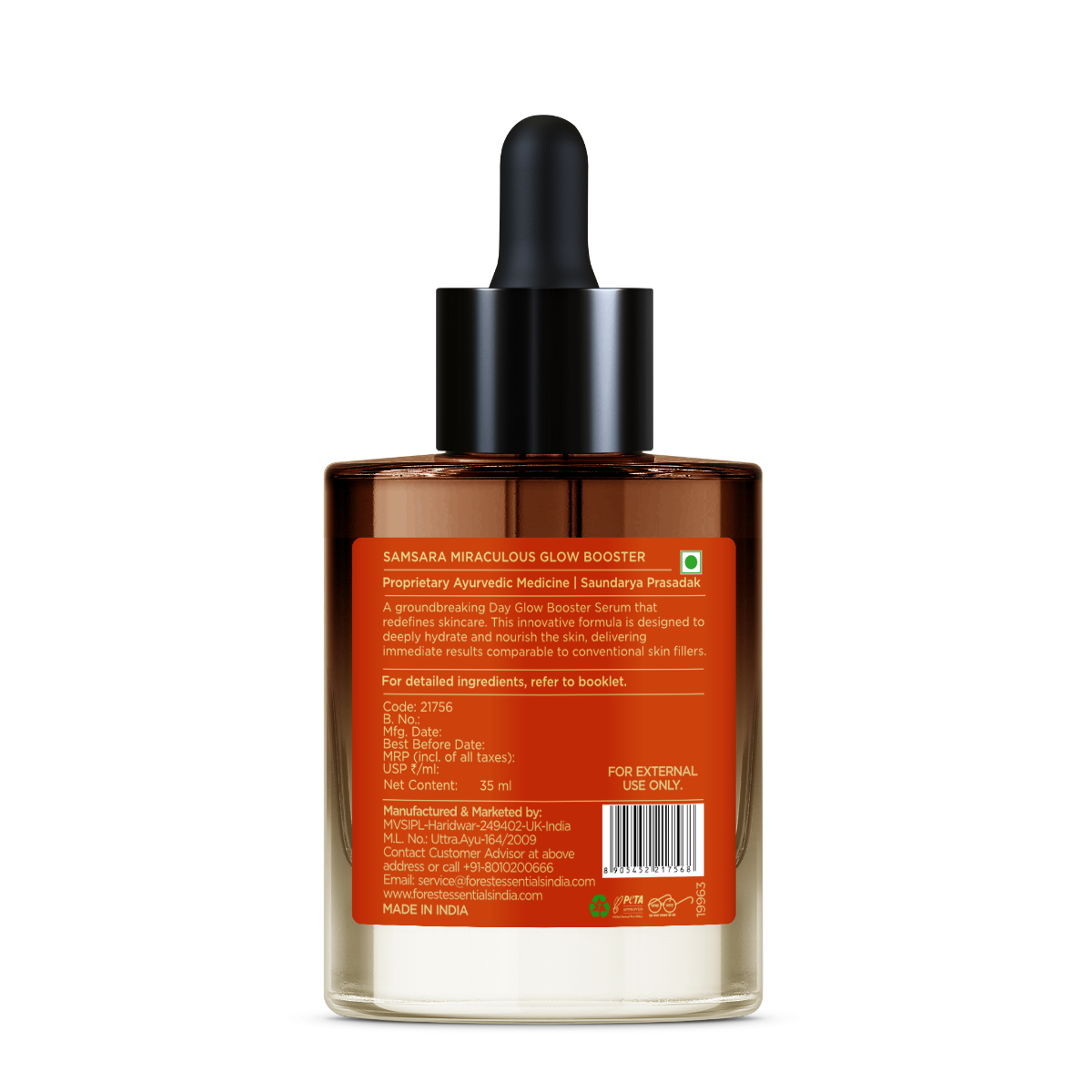 FOREST ESSENTIALS Samsara 美容液　ブースター　35ml Samsara Miraculous Glow Booster Face Serum| 35ml | Forest Essentials