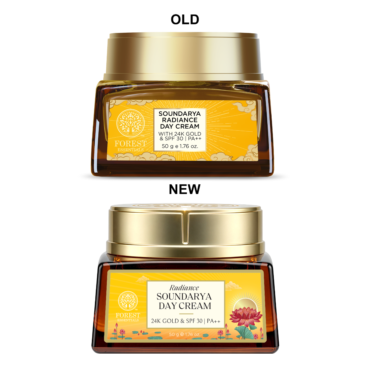 Soundarya Day Cream 24K Gold, SPF 30|PA++ | 50g | Forest Essentials