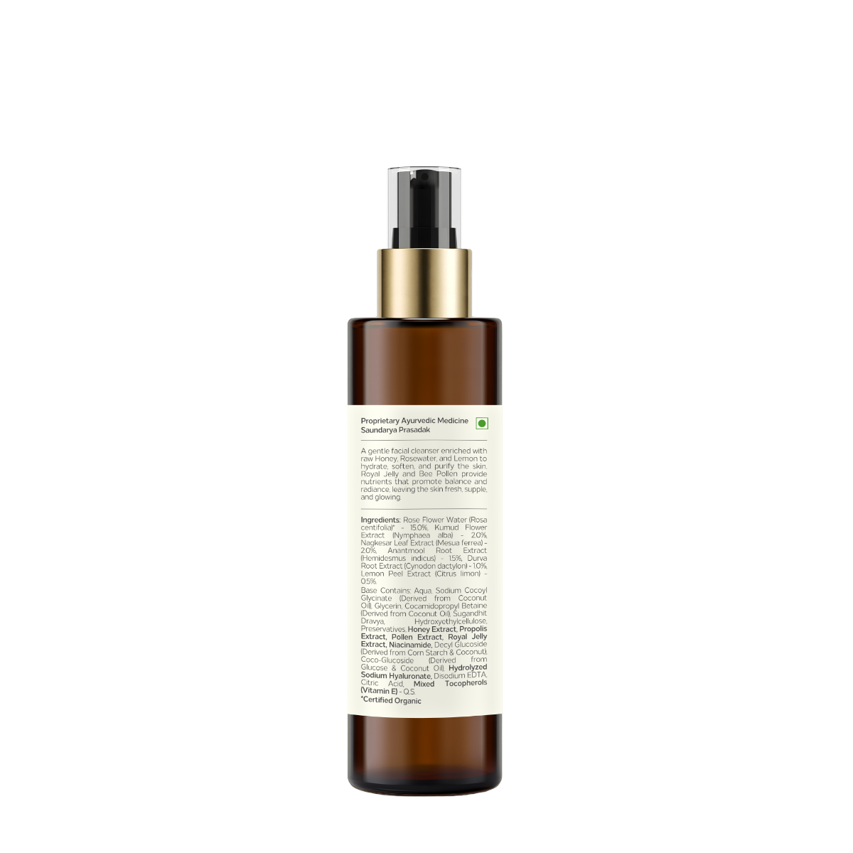 Delicate Facial Cleanser Mashobra Honey, Lemon and Rosewater