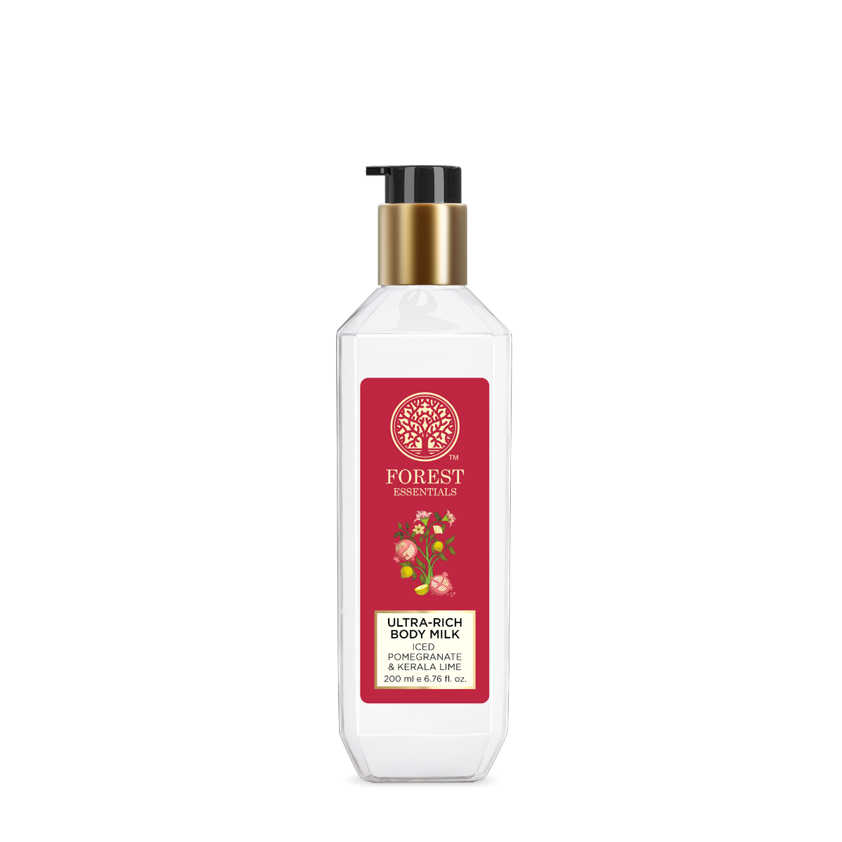 ボディクリーム Forest Essentials Luxurious Ayurveda Ultra Rich Body Milk Iced Pomegranate & Fresh Kerala Lime | Forest